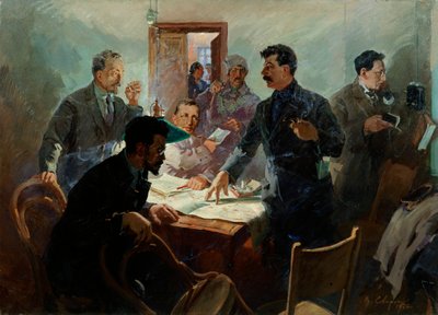 The Staff of the October Revolution, 1934 by Vasili Svarog