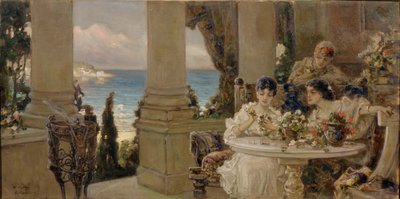 On the Terrace by Vasilii Kotarbinsky
