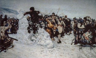 Snowstorm on the Fortress by Vasilij Ivanovic Surikov