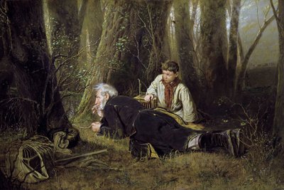 Bird catcher by Vasily Perov