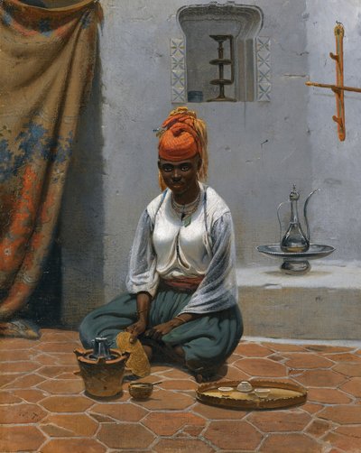 Making Tea in Algiers by Georg Wilhelm Timm