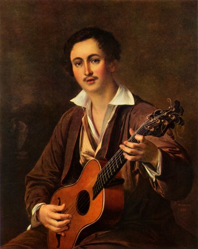 The Guitarist, 1820s, 1965 by Vasily Tropinin