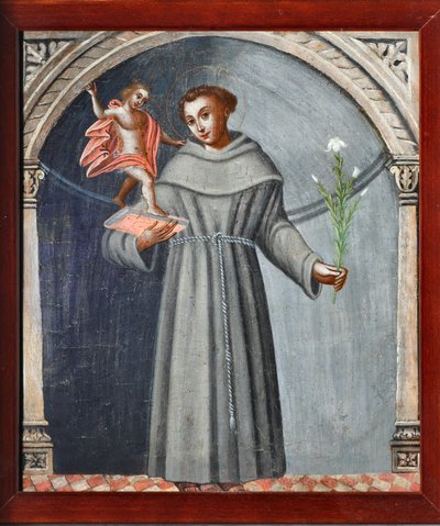 St Anthony of Padua and Jesus by Venetian School