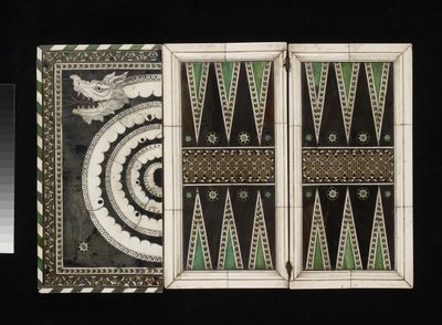 Travelling games board by Venetian School