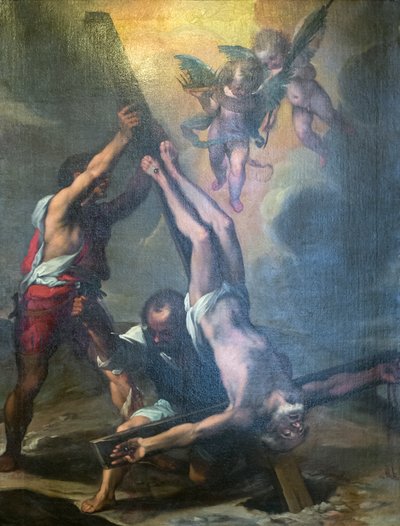The Crucifixion of Saint Peter by Ventura di Arcangelo Salimbeni
