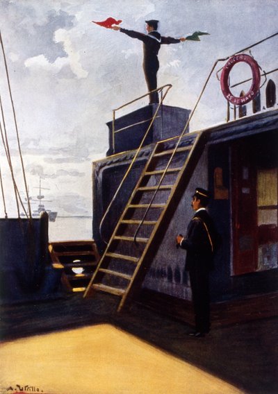 Argentine Navy signaller by Vicente Blasco Ibanez