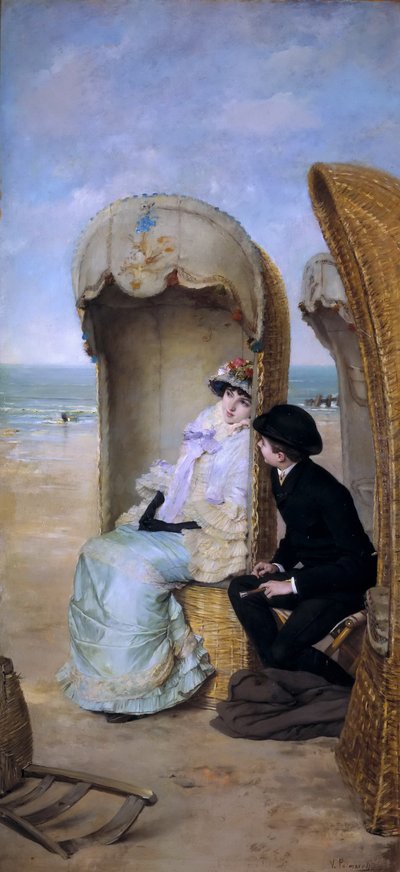 The Confession by Vicente Palmaroli y Gónzalez