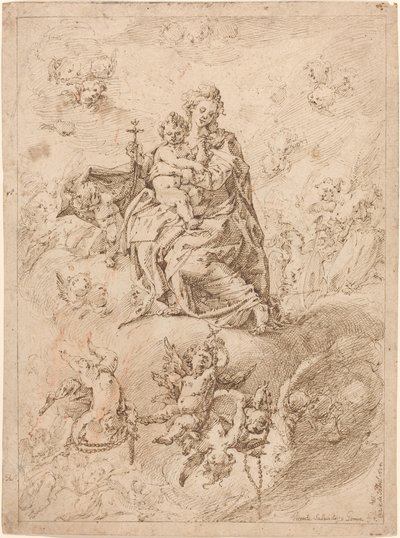 The Madonna of the Rosary by Vicente Salvador Gómez