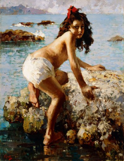 The Girl on the Rock by Vicenzo Irolli