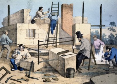 Building of a house by Victor Janson