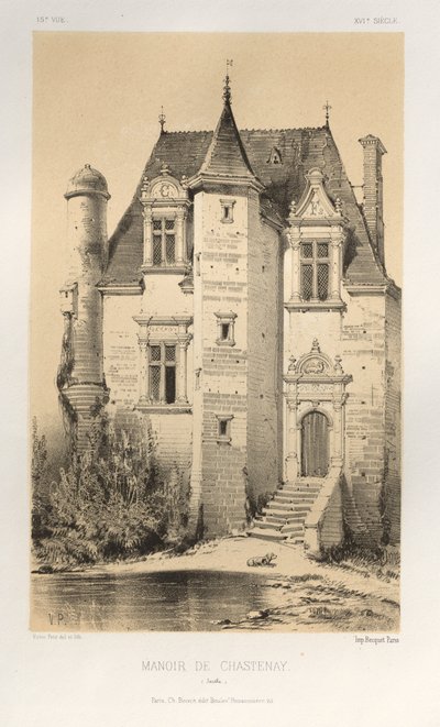 Manoir de Chastenay Sarthe by Victor Petit