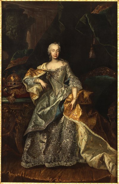 Maria Theresa as Queen of Hungary by Viennese painter