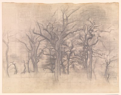 Oak Trees by Vilhelm Hammershøi