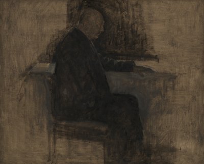 The Architect Thorvald Bindesbøll by Vilhelm Hammershøi