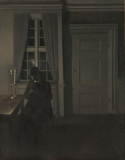 The Collector of Coins, 1904 by Vilhelm Hammershoi