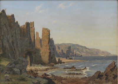 A Rocky Coast. Rø, Bornholm by Vilhelm Kyhn