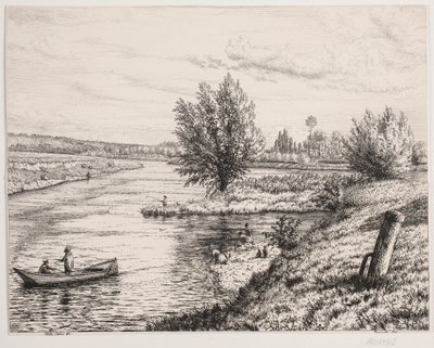 Scene by the Marne River by Vilhelm Kyhn
