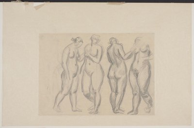 Four Standing Female Models by Vilhelm Lundstrøm