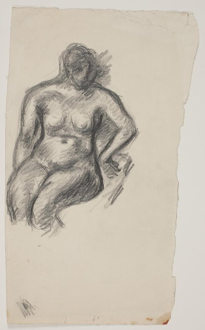 Seated Nude Model by Vilhelm Lundstrøm