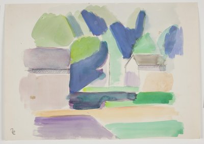 Forest Landscape with Houses by Vilhelm Lundstrøm