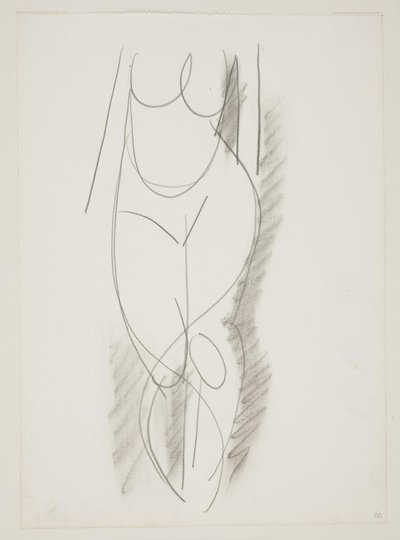 Standing Nude Woman Seen from the Front by Vilhelm Lundstrøm
