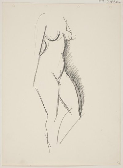 Standing Nude Woman, Turned to the Right by Vilhelm Lundstrøm