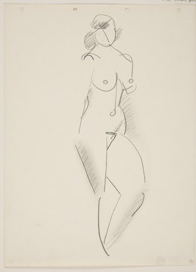 Standing Nude Woman, Turned to the Right by Vilhelm Lundstrøm