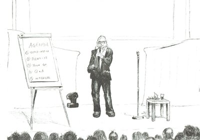 Comedian at Hay on Wye by Vincent Alexander Booth