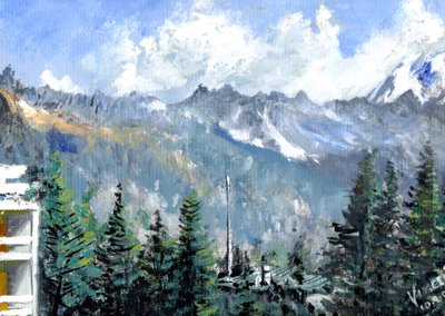 Crans Skyline by Vincent Alexander Booth