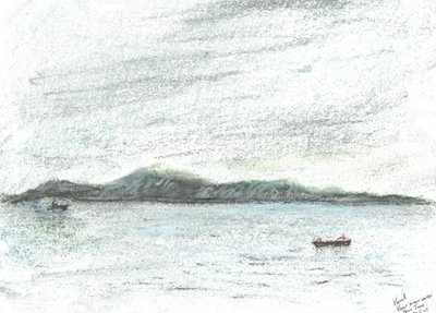View Across Water from Jura by Vincent Alexander Booth