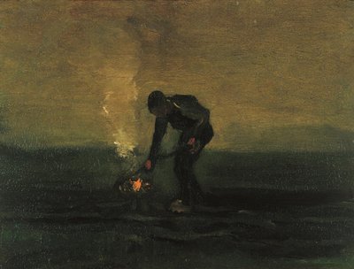 Peasant Burning Weeds by Vincent van Gogh