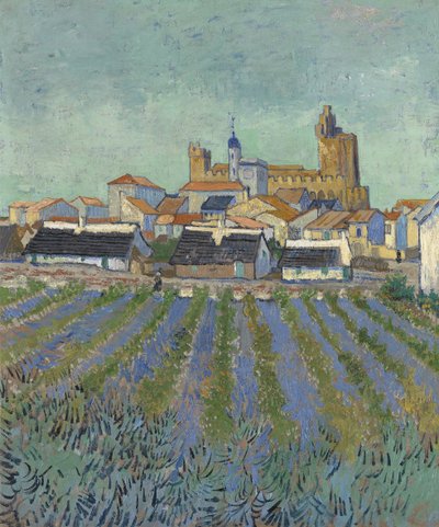 View of Saintes-Maries-de-la-Mer, 1888 by Vincent van Gogh