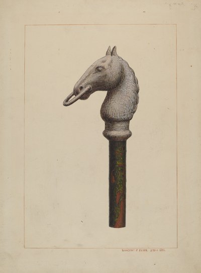 Horse Head Hitching Post by Vincent P. Rosel