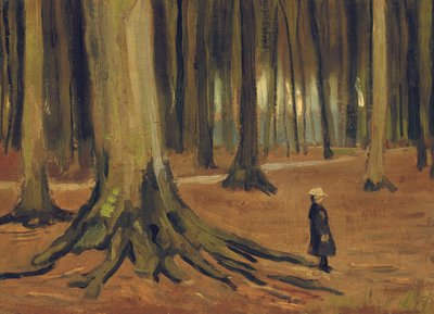 A Girl in a Wood, 1882 by Vincent van Gogh