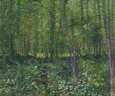 Trees and Underbrush. 1887 by Vincent van Gogh