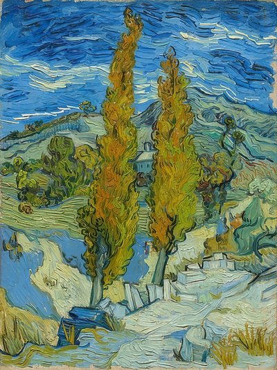 The Poplars in Saint-Rémy by Vincent van Gogh