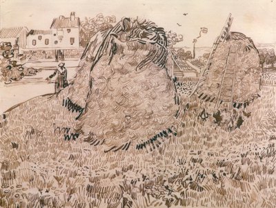 The Haystacks by Vincent van Gogh