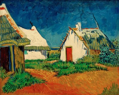 Three White Cottages in Saintes-Maries by Vincent van Gogh