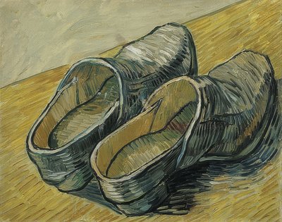 A Pair of Leather Clogs. 1889 by Vincent van Gogh