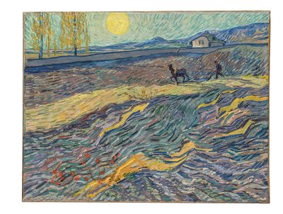 Farmer in a Field by Vincent van Gogh
