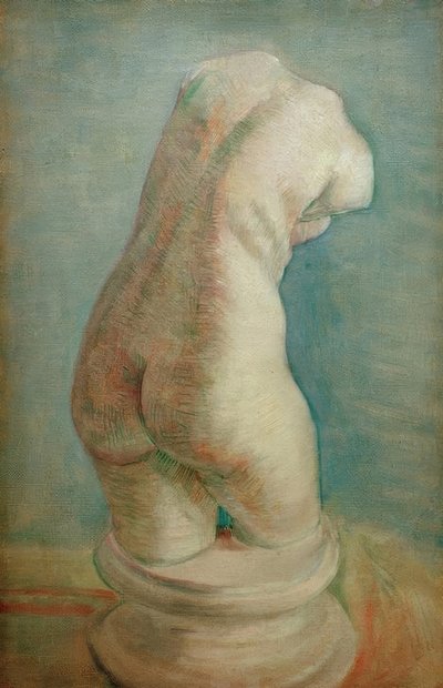 Plaster Torso (female) from the Back by Vincent van Gogh