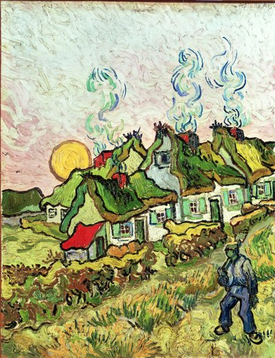 House and Figure by Vincent van Gogh
