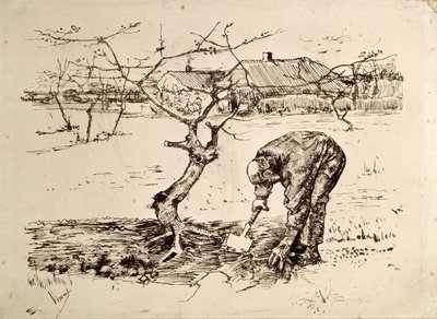 In the Orchard by Vincent van Gogh