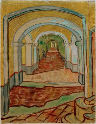 Corridor in the Asylum by Vincent van Gogh