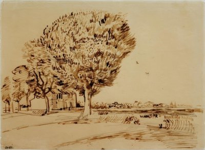 Landscape with House and Trees by Vincent van Gogh