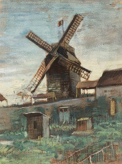 Le Moulin Le Blute-fin. 1886 by Vincent van Gogh