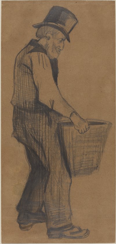 Old Man Carrying a Bucket by Vincent van Gogh