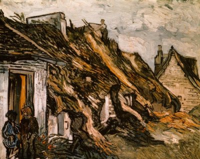 Thatched Huts in Chaponval by Vincent van Gogh