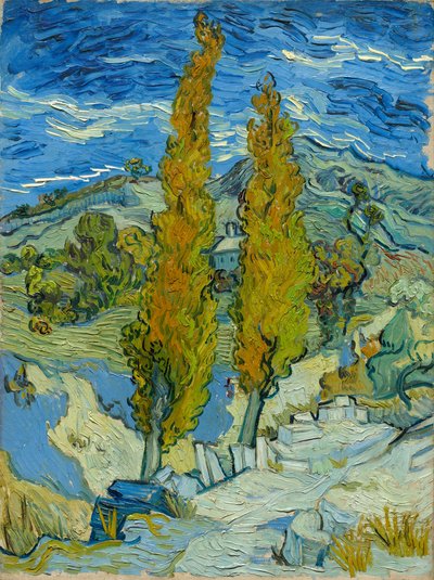 The Poplars at Saint-Rémy, 1889 by Vincent van Gogh