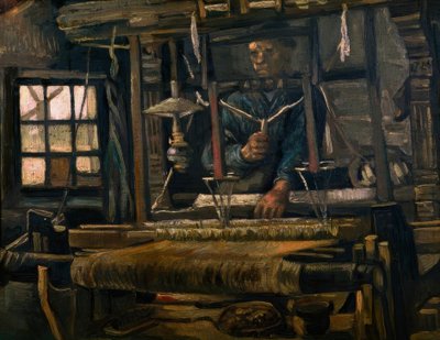 Weaver at the Loom by Vincent van Gogh